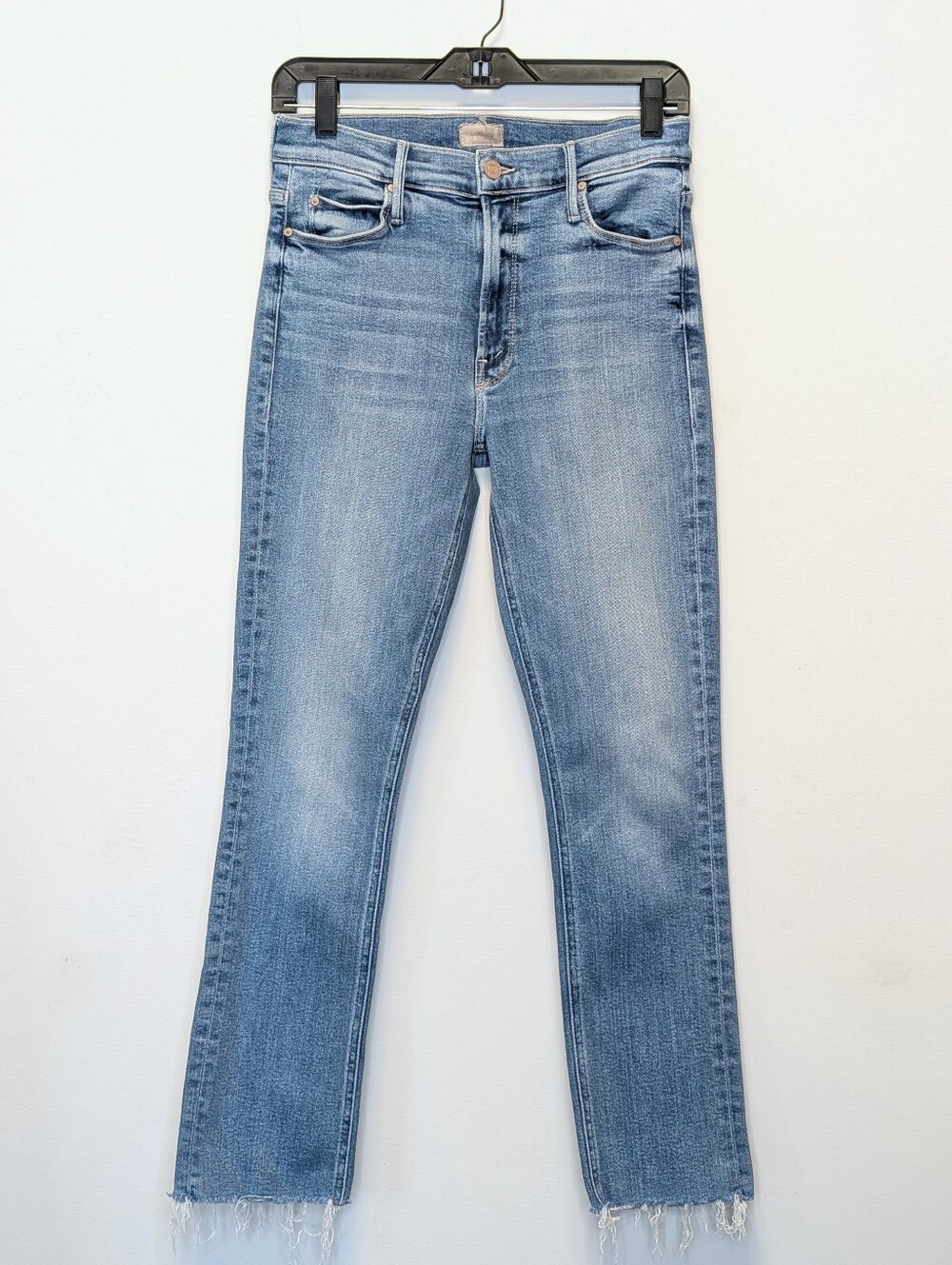 MOTHER Mid Rise Dazzler Ankle Fray Jeans Size 28 Riding the Cliffside